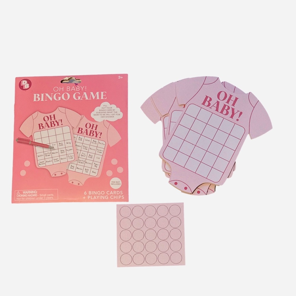 Oh Baby! Baby Shower Bingo Game set of 3- 6 packs